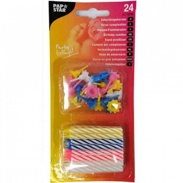 свещи с поставки пап стар 24бр