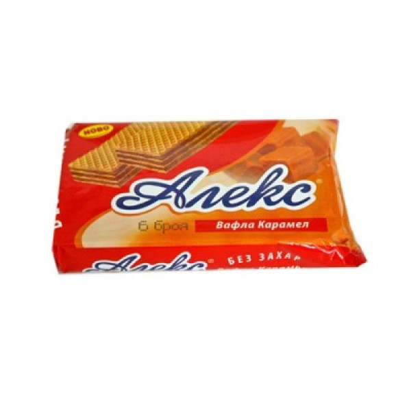 вафли алекс с крем карамел 6бр.150гр.
