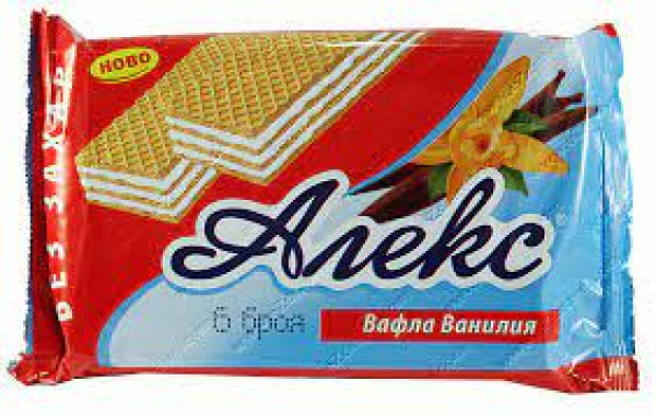 вафли алекс ванилия с фруктоза 6бр. 150гр.