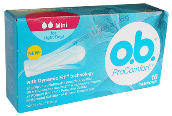 тампони о.б. мини 16 бр