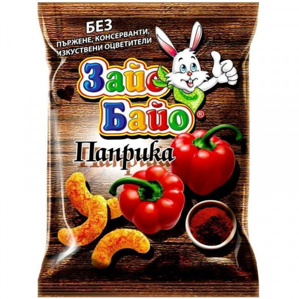 снакс зайо байо паприка 45гр.