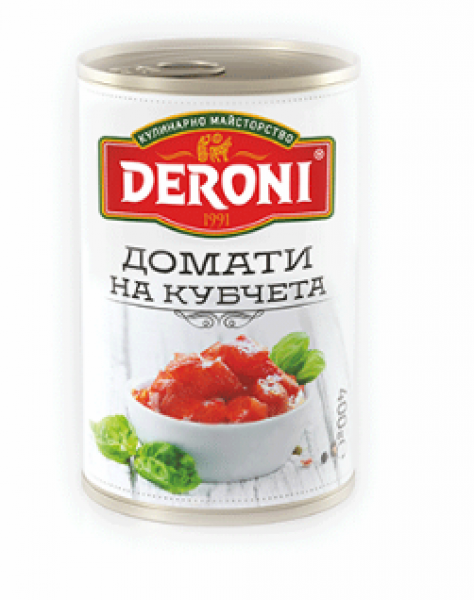 домати на кубчета дерони консерва 400г