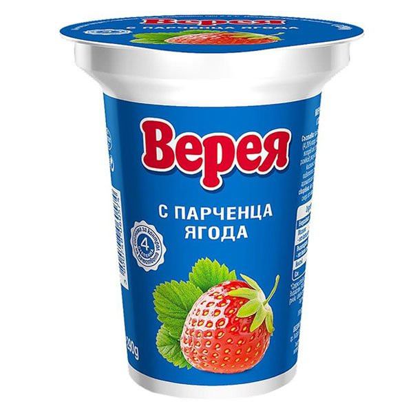 плодово мляко верея с ягода 290гр.