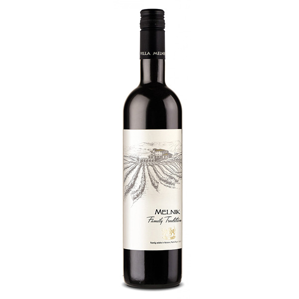 червено вино фамилна традиция мелник 750мл
