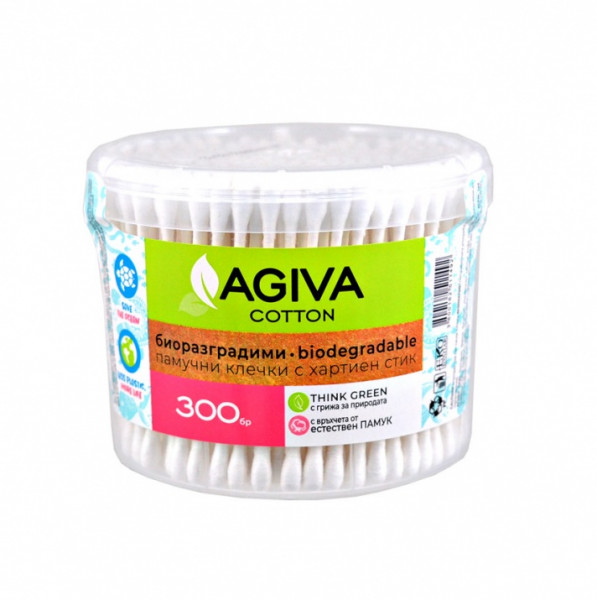 клечки за уши агива  биоразградими 300бр