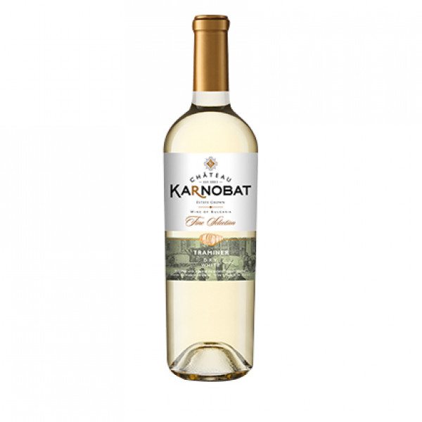 бяло вино шато карнобат траминер 750мл.