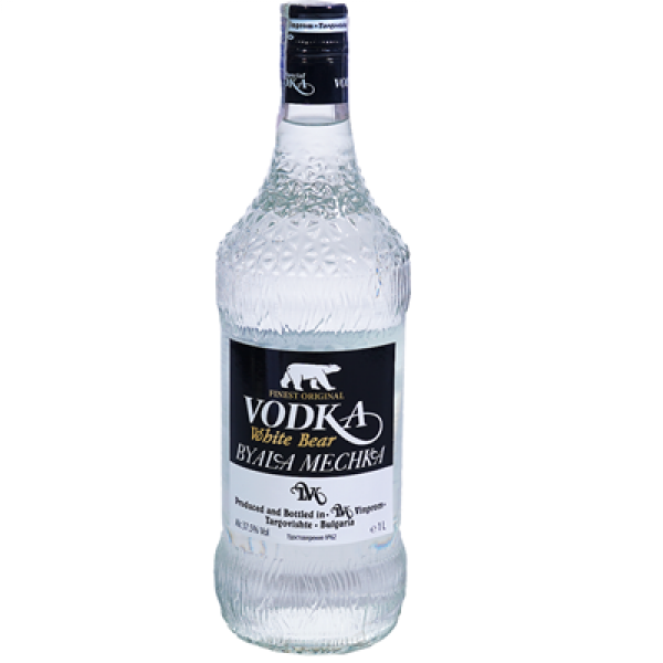 водка търговище бяла мечка 1л.*
