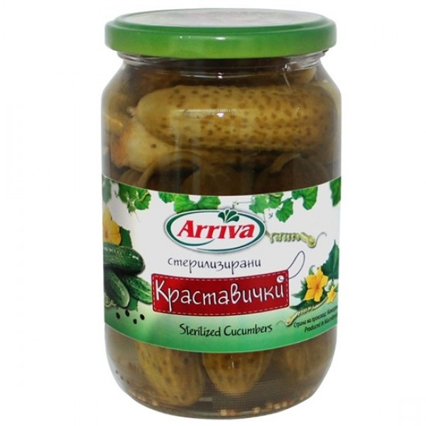 кисели краставички арте 680гр