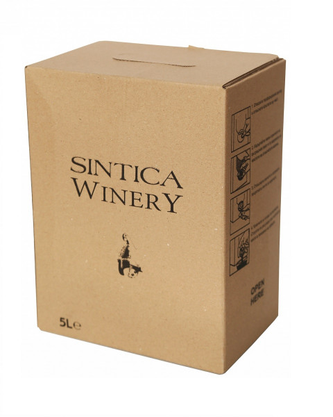 червено вино синтика мерло 5л