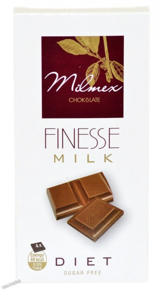млечен шоколад финес с малтитол 80гр.