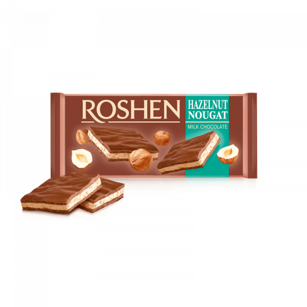 шоколад рошен лешник нуга 90гр