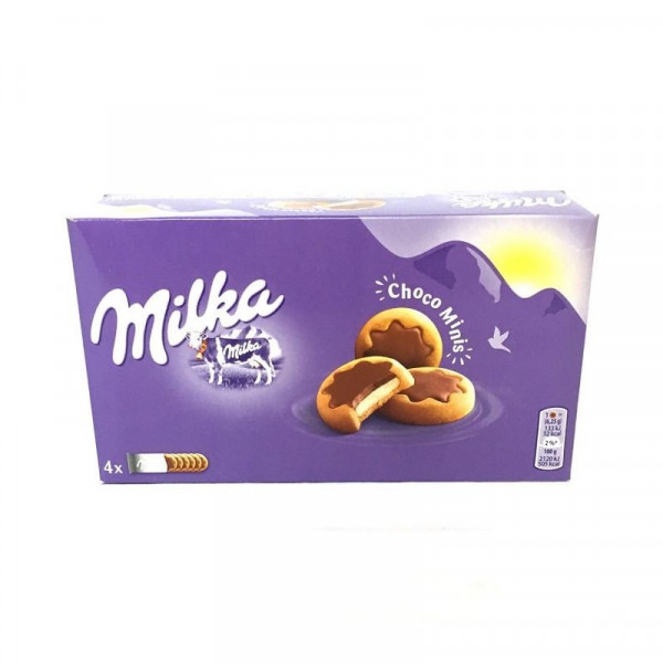бисквити милка с млечен пълнеж чоко минис 150гр.