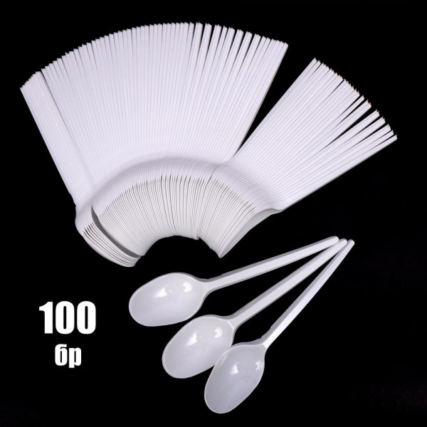 еднократни лъжици в пакет 100 бр