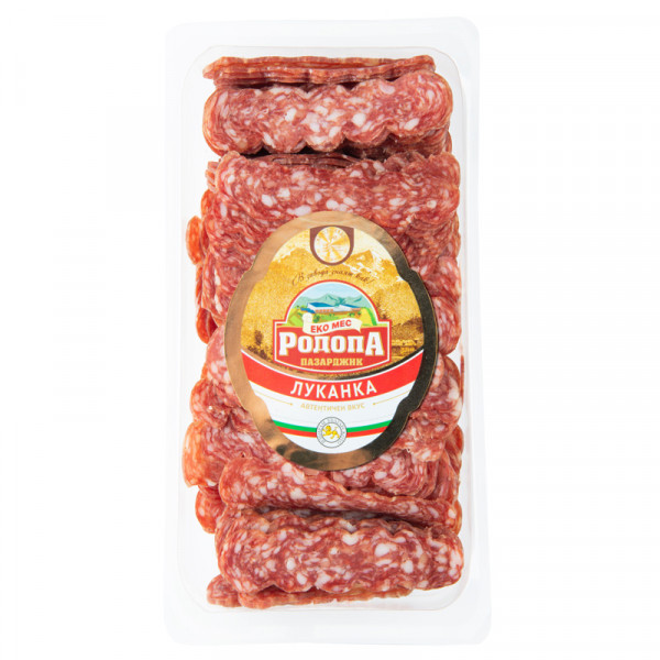 луканка дълга родопа еко мес слайс 230гр.