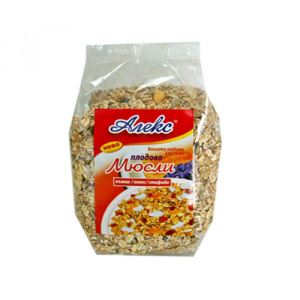 мюсли алекс плодово 500гр