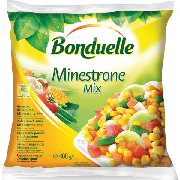 замразени зеленчуци бондюел минестроне микс с царевица 400гр