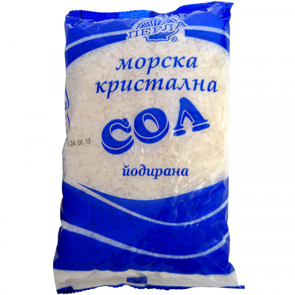 сол йодирана перла морски солни кристали 250гр.