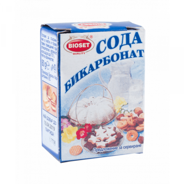 сода бикарбонат биосет 80гр.