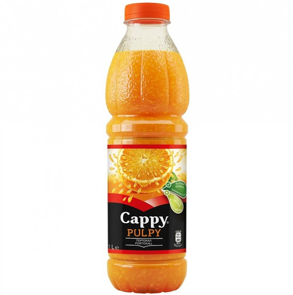 Плодова напитка Cappy Pulpy портокал - 1 л.