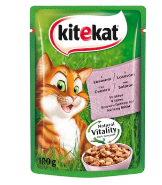 храна за котки китикат сьомга 85гр