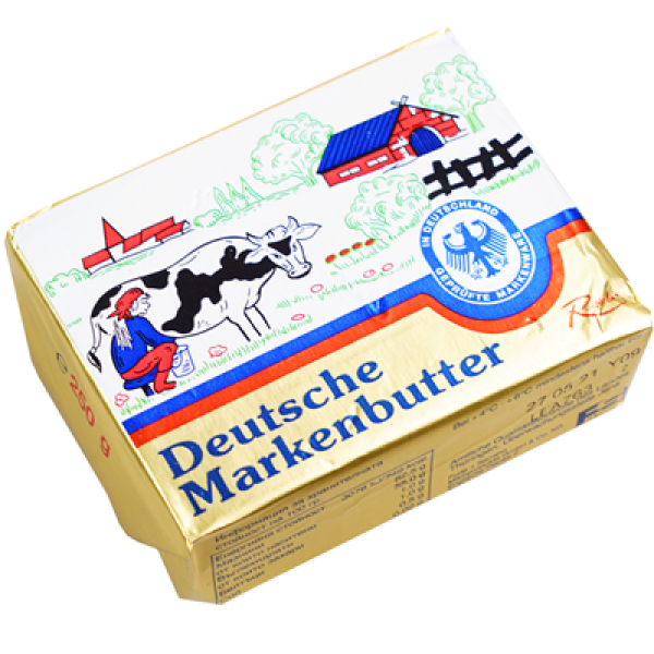 краве масло дойче маркенбутер 250гр 82%