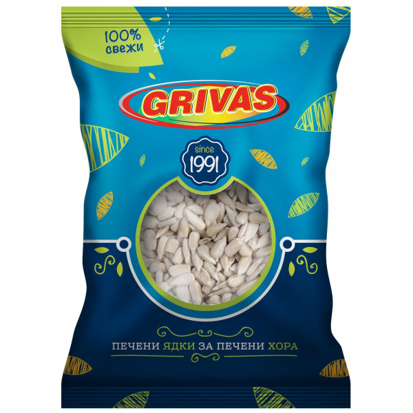 ядки гривас печено белено слънчоледово семе 70 гр