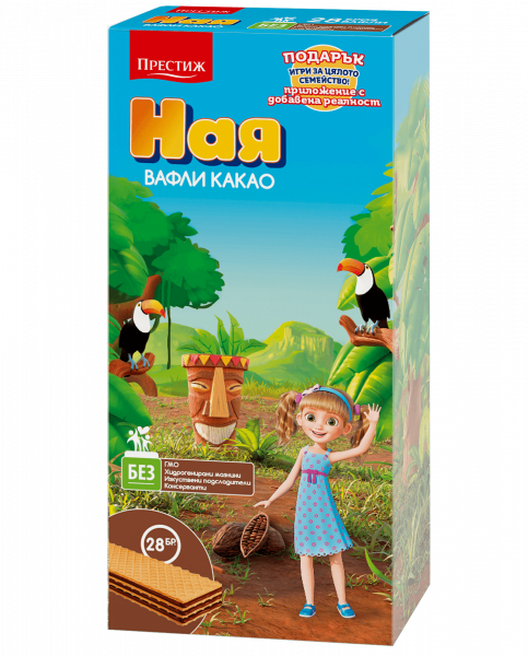 вафли ная с какао 28бр