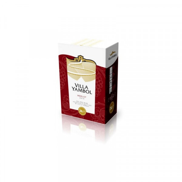 червено вино вила ямбол мерлот 3л