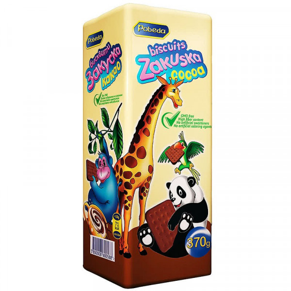 бисквити закуска какао 370гр.