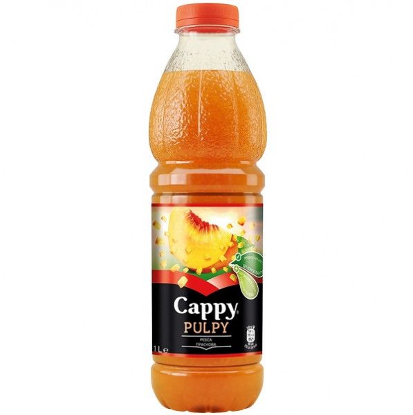 Плодова напитка Cappy Pulpy праскова - 1 л.