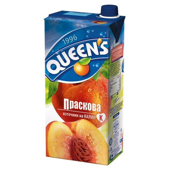плодов сок куинс праскова 2л