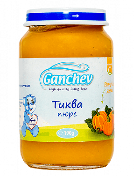 пюре ганчев тиква 190гр.