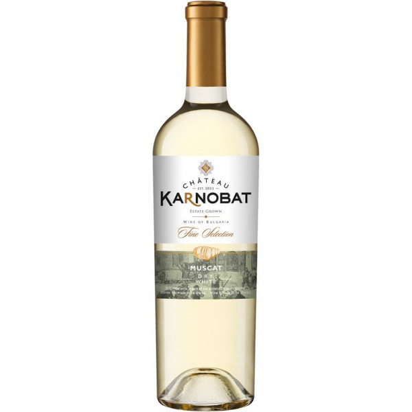 бяло вино шато карнобат мускат 750мл.