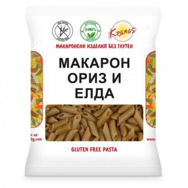 оризови безглутенови макарони с елда крама 250гр.
