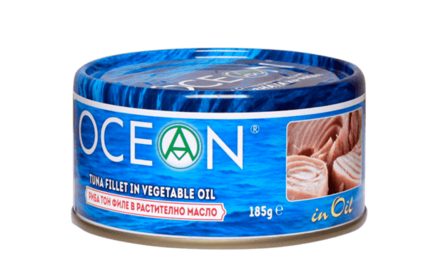 риба тон океан филе в раст.масло 185гр