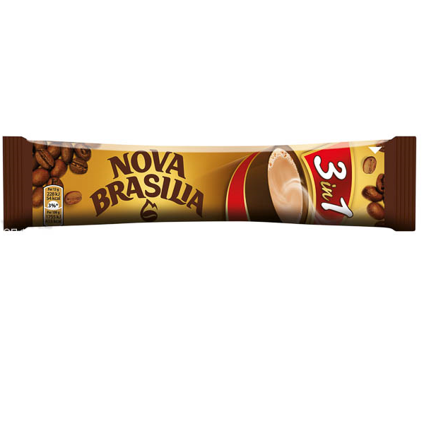 разтворимо кафе 3 в 1 нова бразилия 13гр.