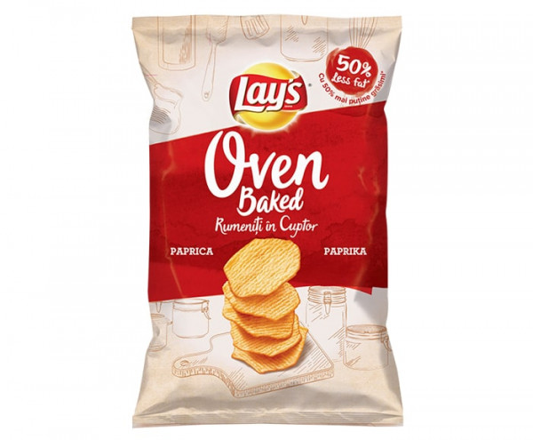чипс лейс печен паприка 125г