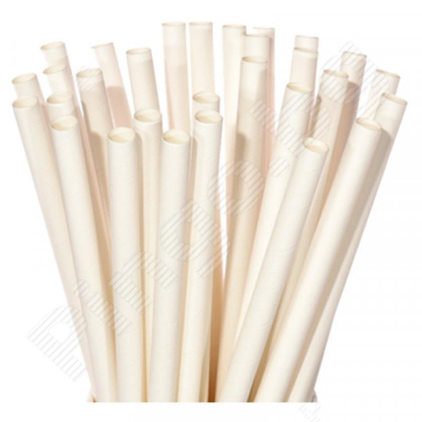 сламки еко 8мм бежови 100бр