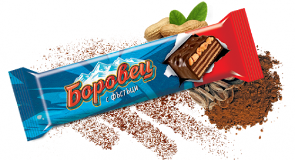 шоколадова вафла боровец фъстък 45гр