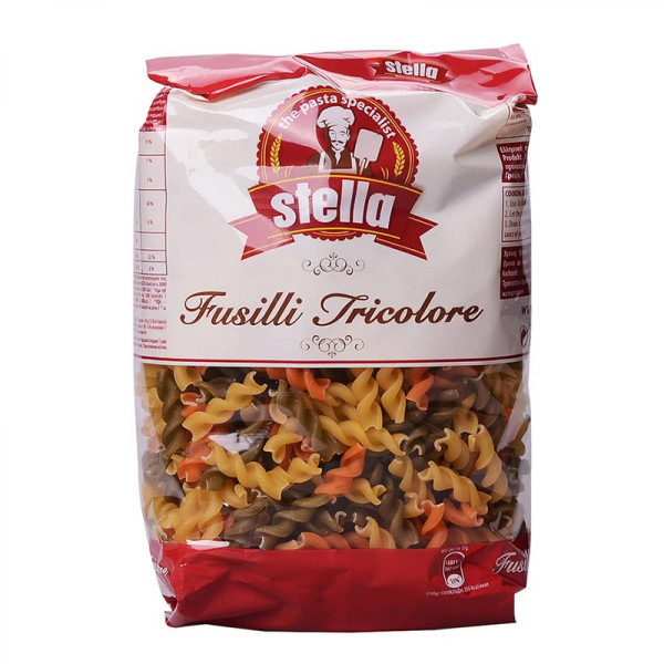 макарони трицветни фусили стела 500 гр
