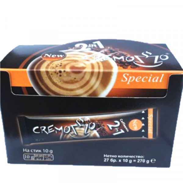 кафе разтворимо кремозо 2 в 1 10г