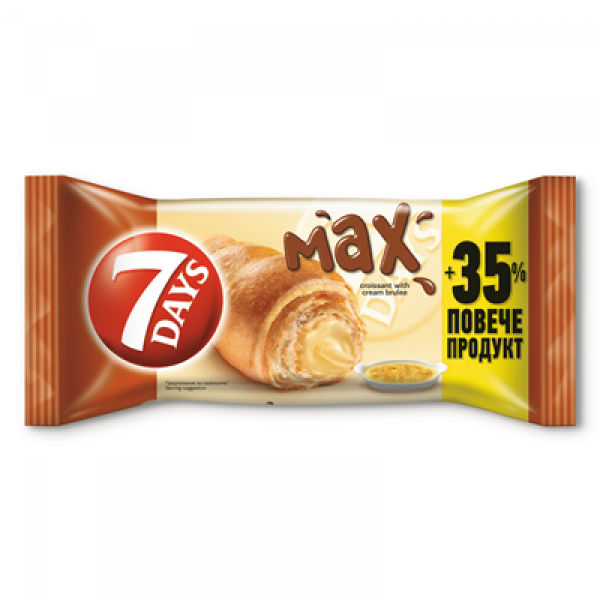 кроасан 7 дейс макс с крем брюле 92гр.