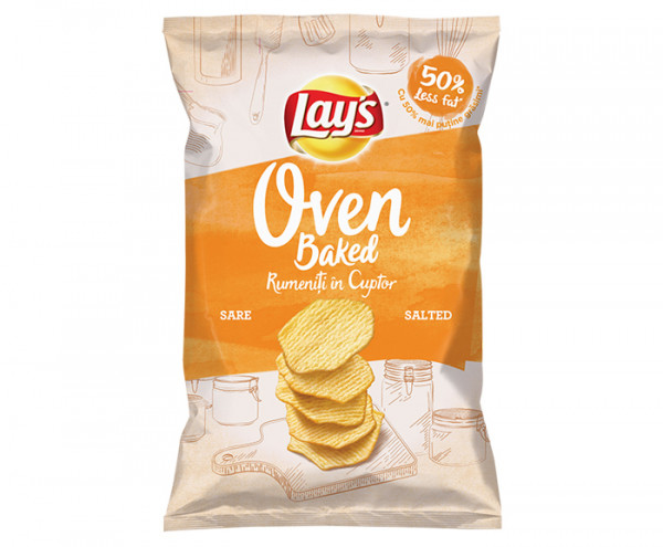 чипс лейс печен със сол 125г