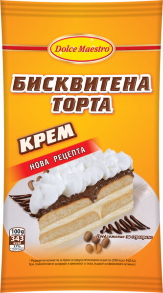 крем за бисквитена торта долче маестро 100гр