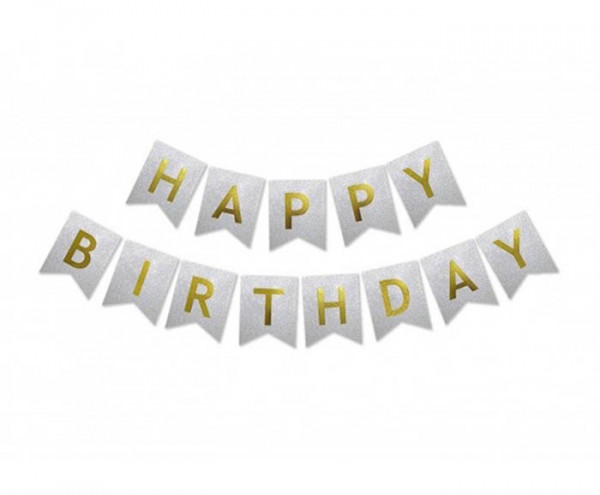 надпис happy birthday