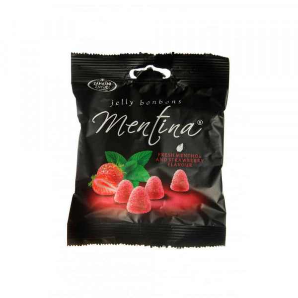 бонбони желирани ментина ментол и ягода 90гр.