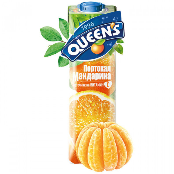 плодов сок куинс портокал с мандарина 1л