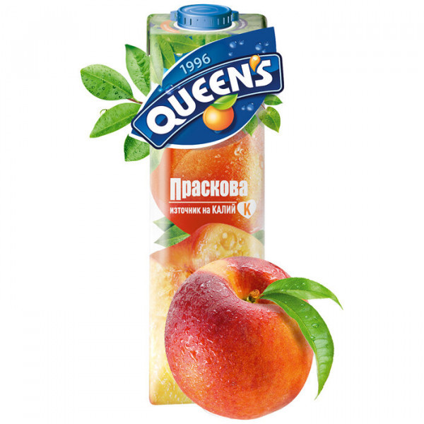 плодов сок куинс праскова 1л