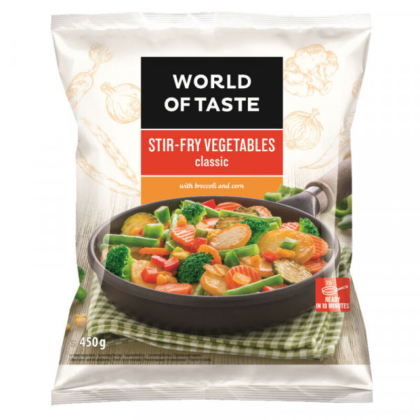 зaмразени зеленчуци world of taste - класически микс 450 гр.
