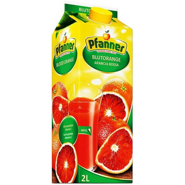 Плодов Сок Пфанер Червен Портокал - 2л.